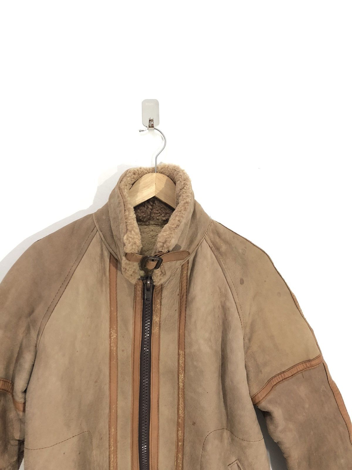 Sheepskin Coat - B3 Sheep Skin Jacket - 5