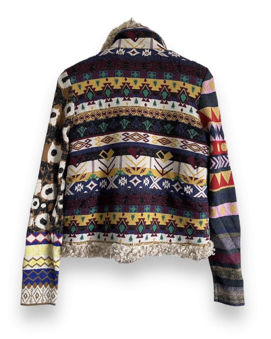 Designer - Italian Desigual Wool Knitwear Sweater Icon Patches - 2
