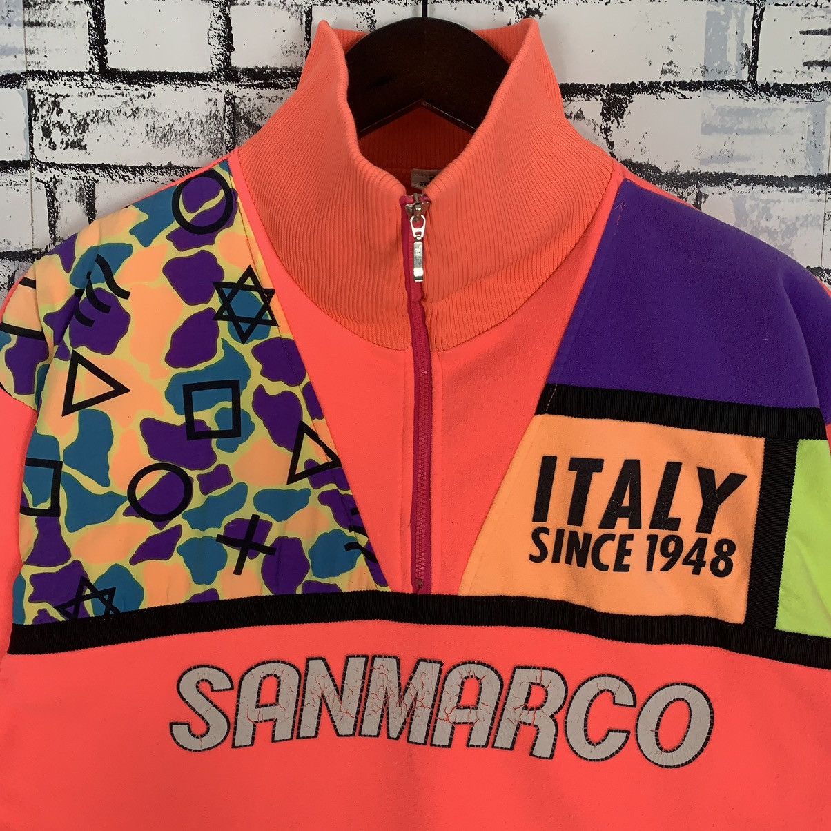 Vintage San Marco Italy 1948 Pullover San Marco Hulf Zip - 3