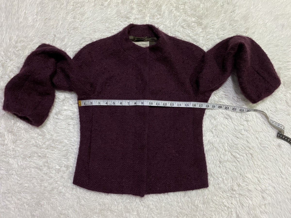 Button Up Mohair Wool Blend Jacket - 11