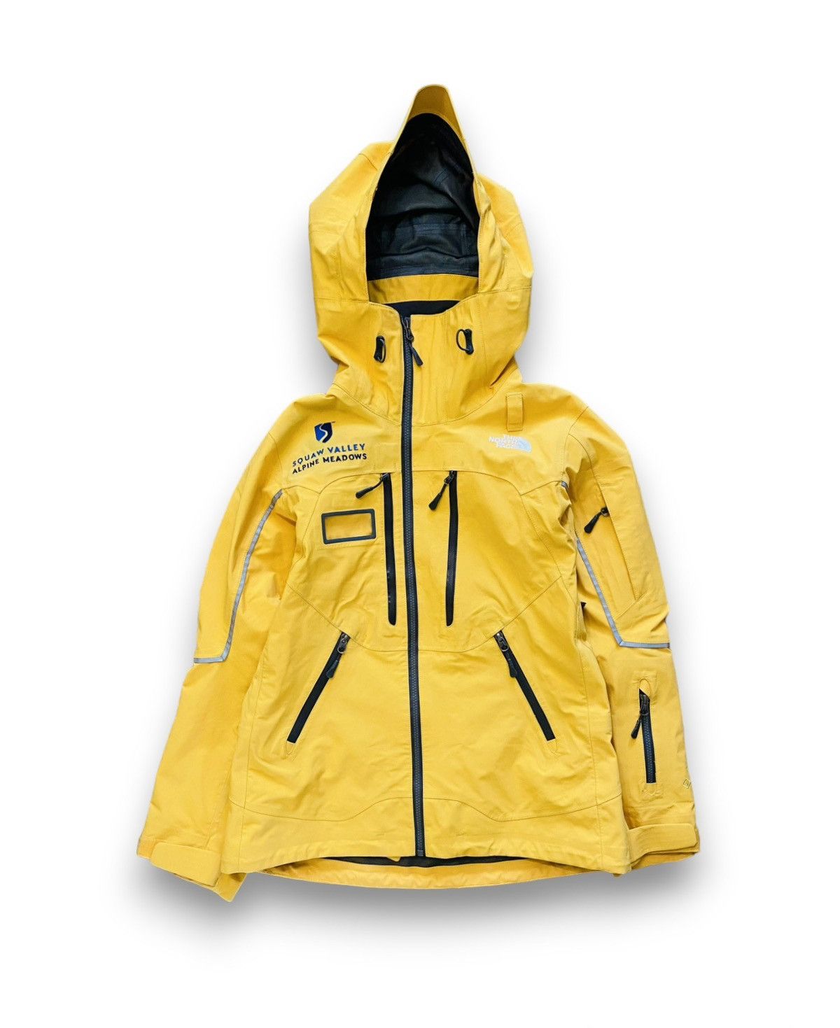 The North Face GoreTex Pro Recco Ski Jacket Raincoat Yellow - 1