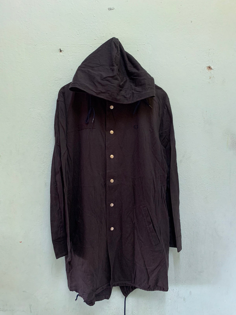 D4🔥Fred Perry Long jacket - 1