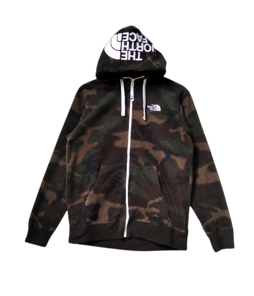 Stunning🔥The North Face Camo Embroided Logo Fleece Hoodie - 1