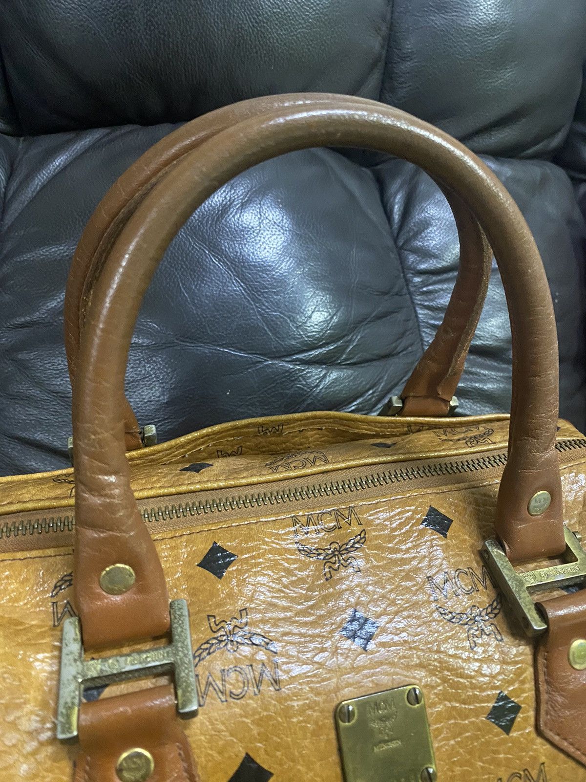 Authentic Vintage MCM Speedy 30 Handbag - 7