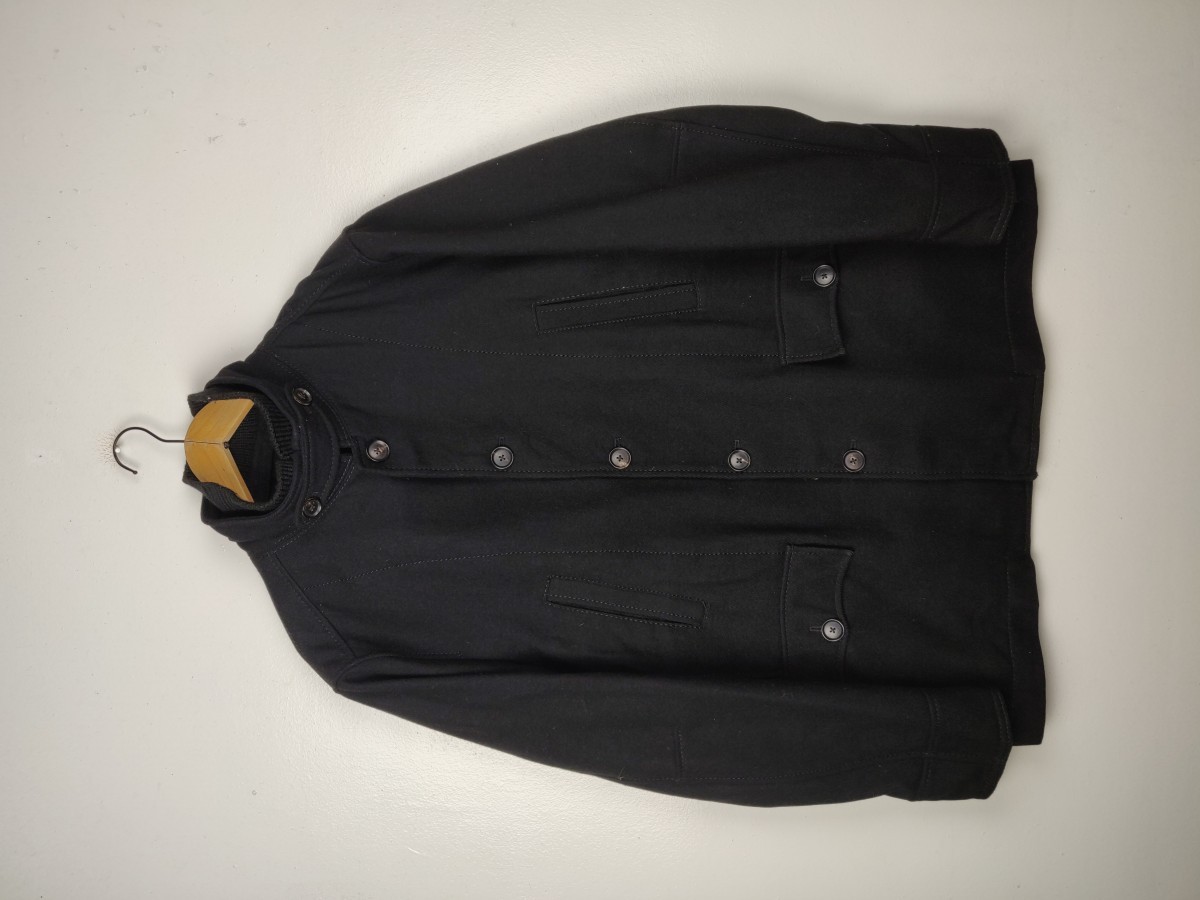 Cashmere & Wool - Wool Button Heavy Jacket Winter Season - 2