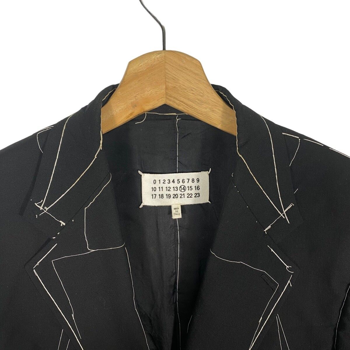 Archival Clothing - Maison Margiela Basting Stitching Blazer SS17 - 9