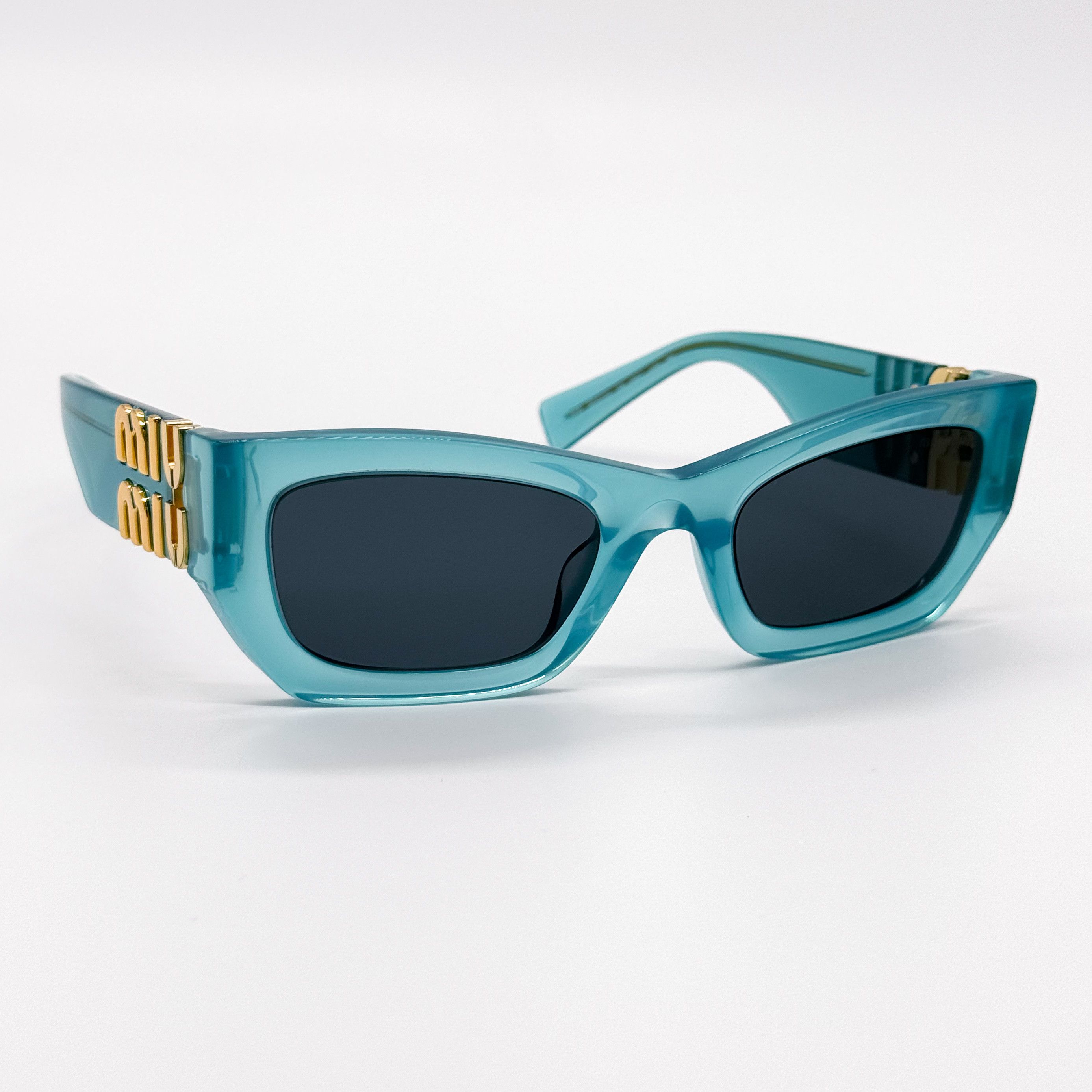 NEW MIU MIU MU 09WS 19L09T BLUE MU09WS 19L09T SUNGLASSES - 4