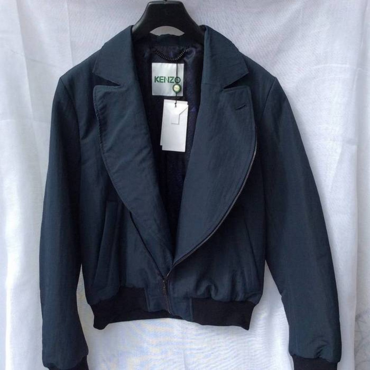 Rare New Blue Navy Perfecto Jacket Size M - 2