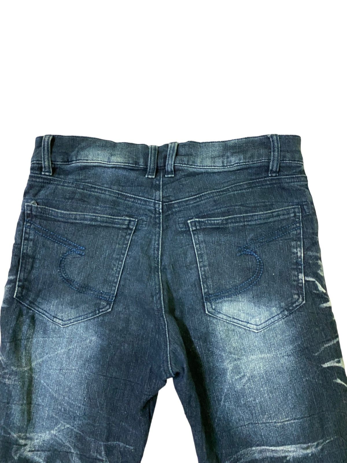 Vintage Semantic Design J Curve Legs Acid Wash Denim - 11