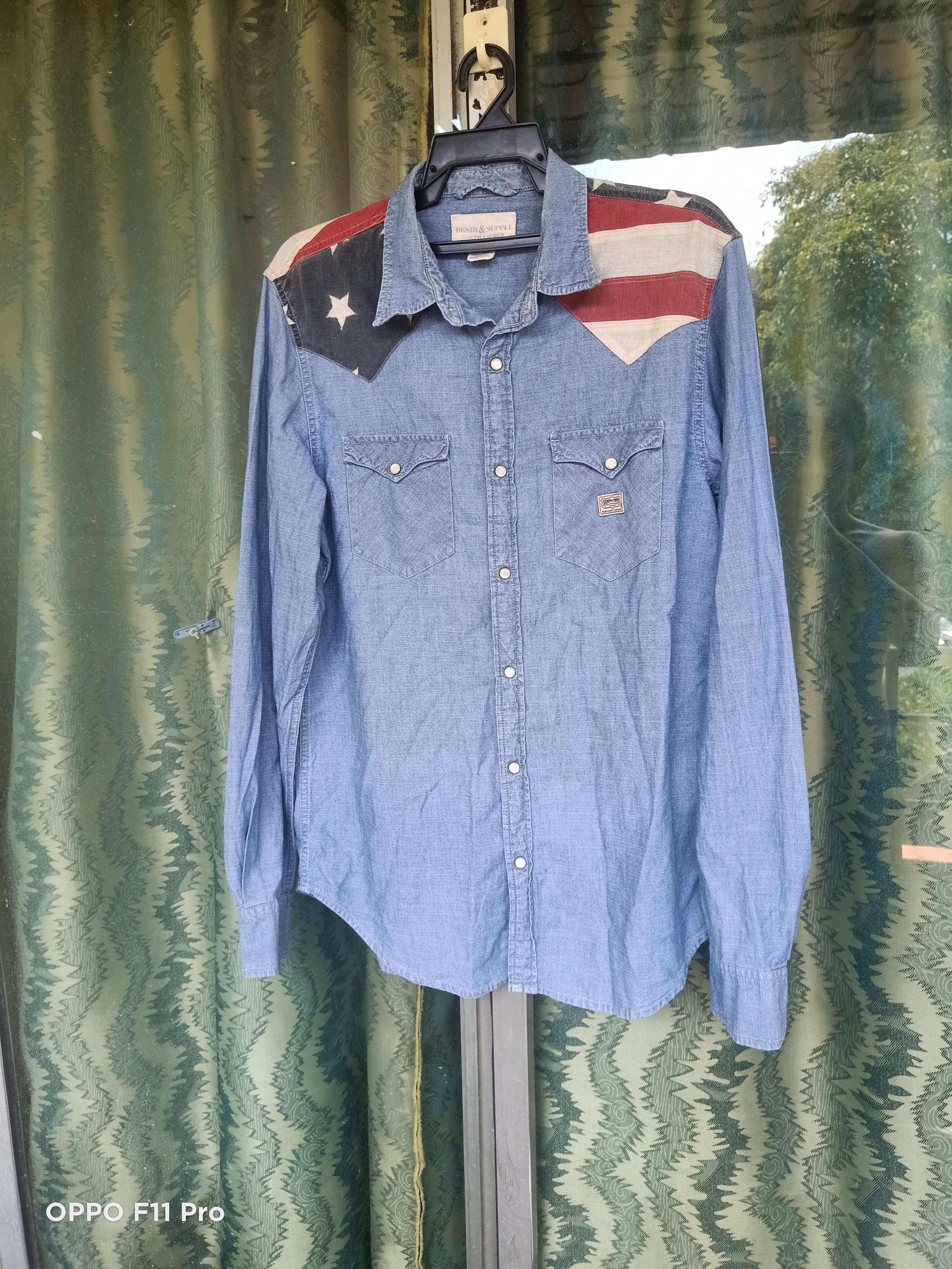 Polo Ralph Lauren - Denim Supply Snap Button Shirt USA Flag - 1