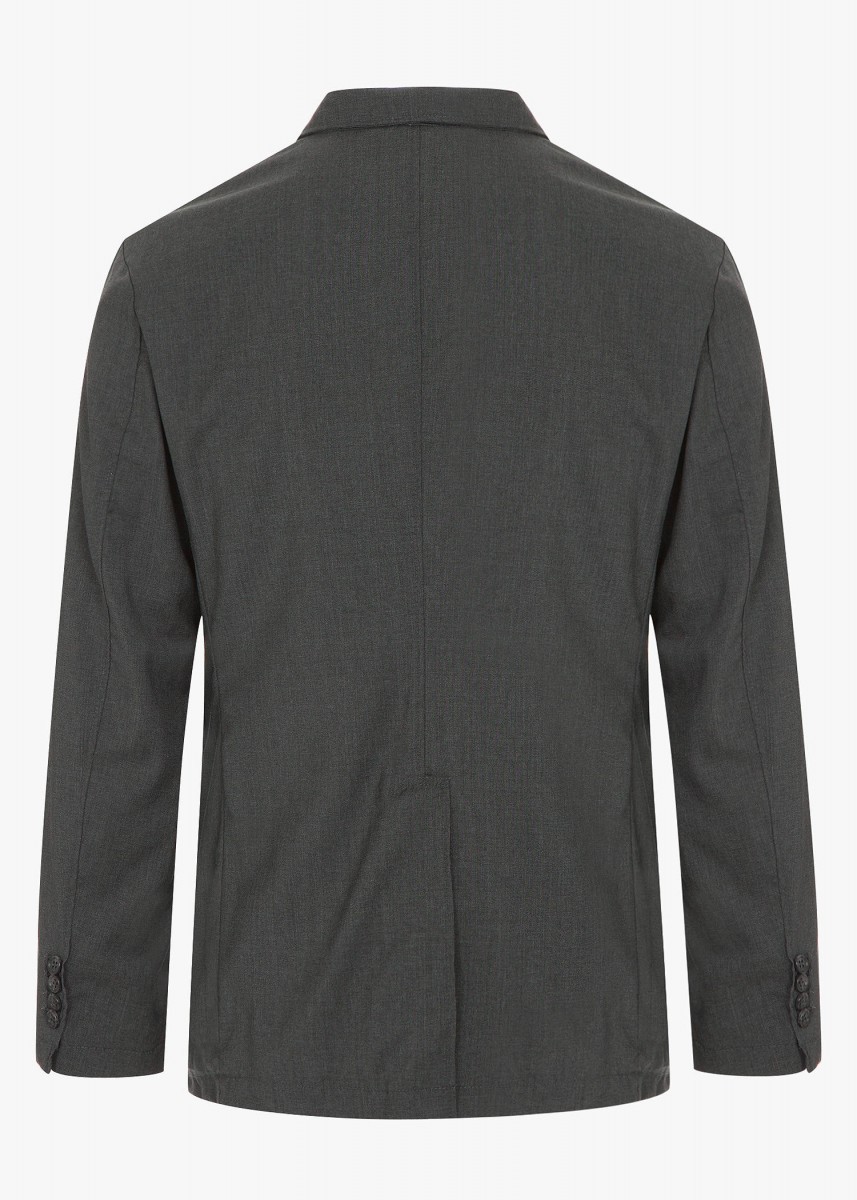 charcoal grey tropical wool Andover jacket XL - 8