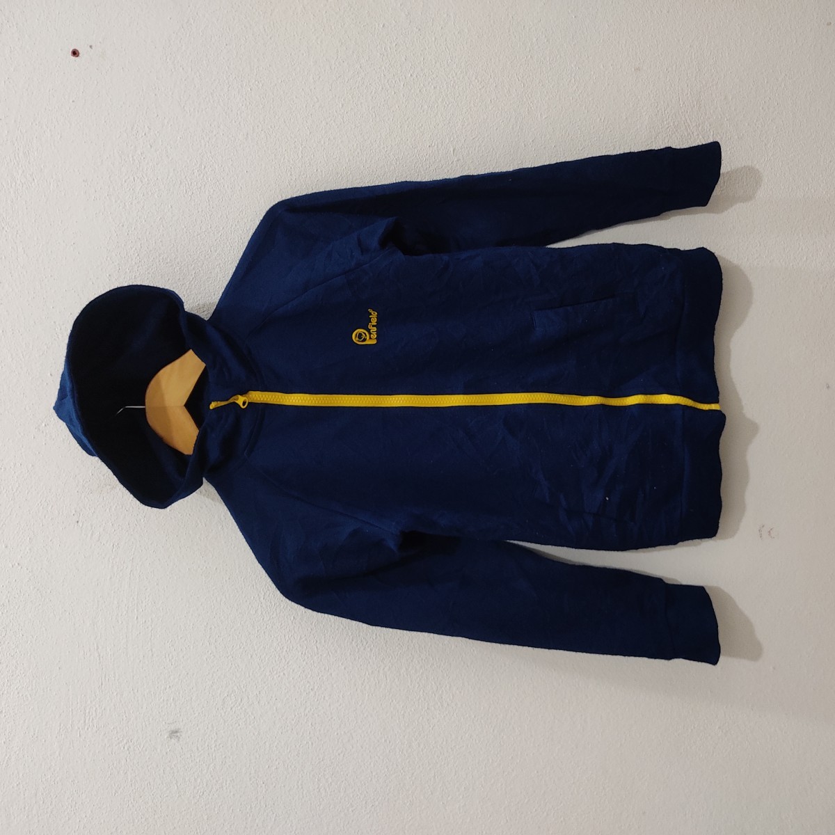 American Vintage - Outdoor Kids Blue Yellow Hoodie Full Zipper Jacket - 1