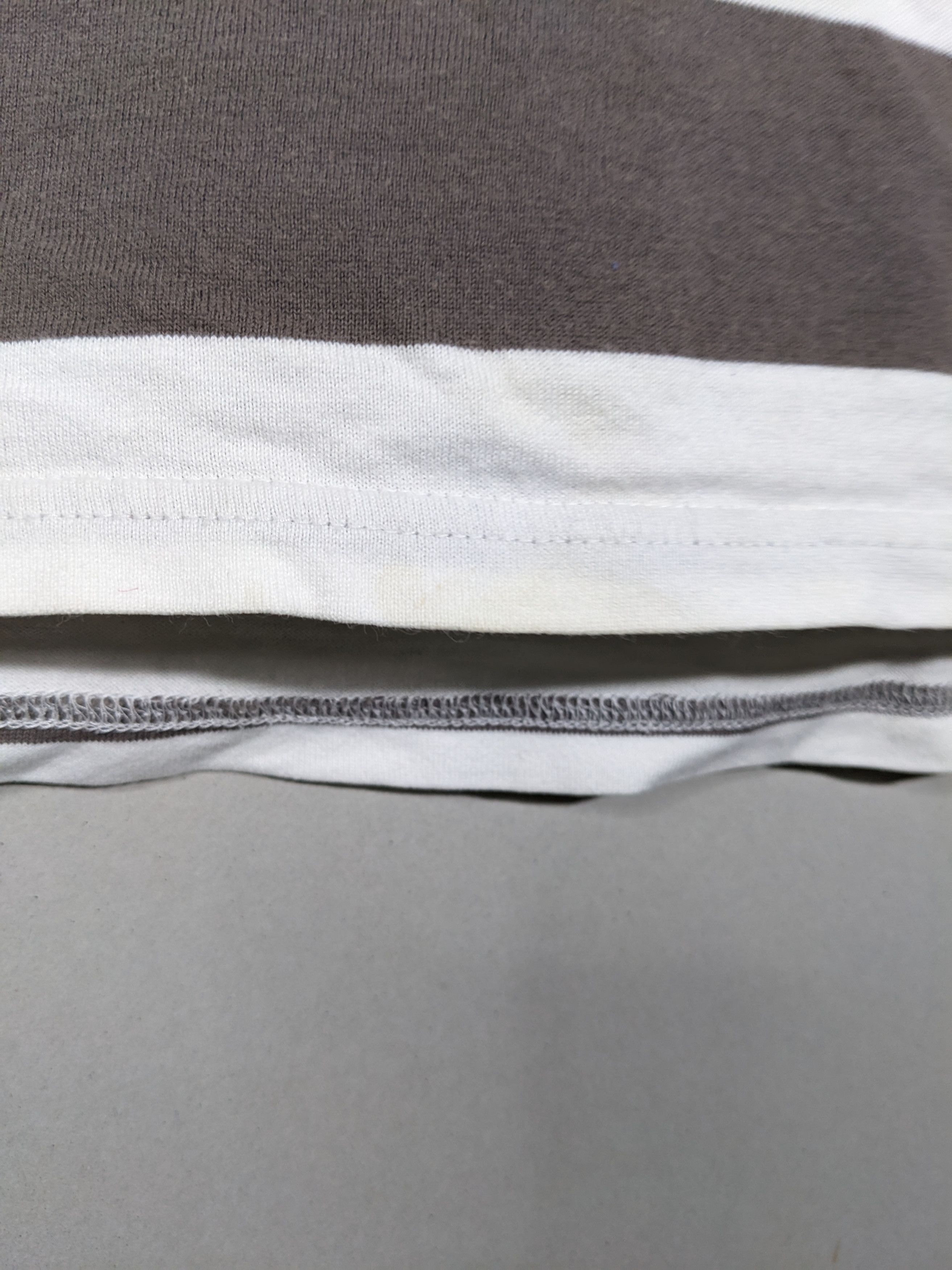 Number Nine Striped Gray White Pocket T-Shirt - 9