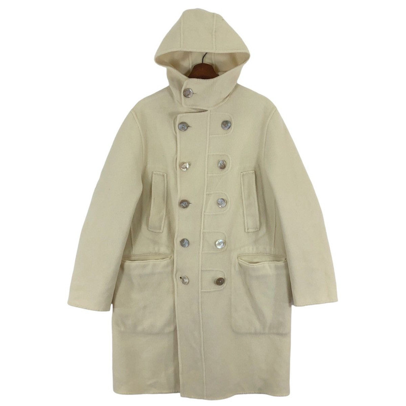 JEAN PAUL GAULTIER HOMME WOOL HOODED COAT SIZE 48 - 1