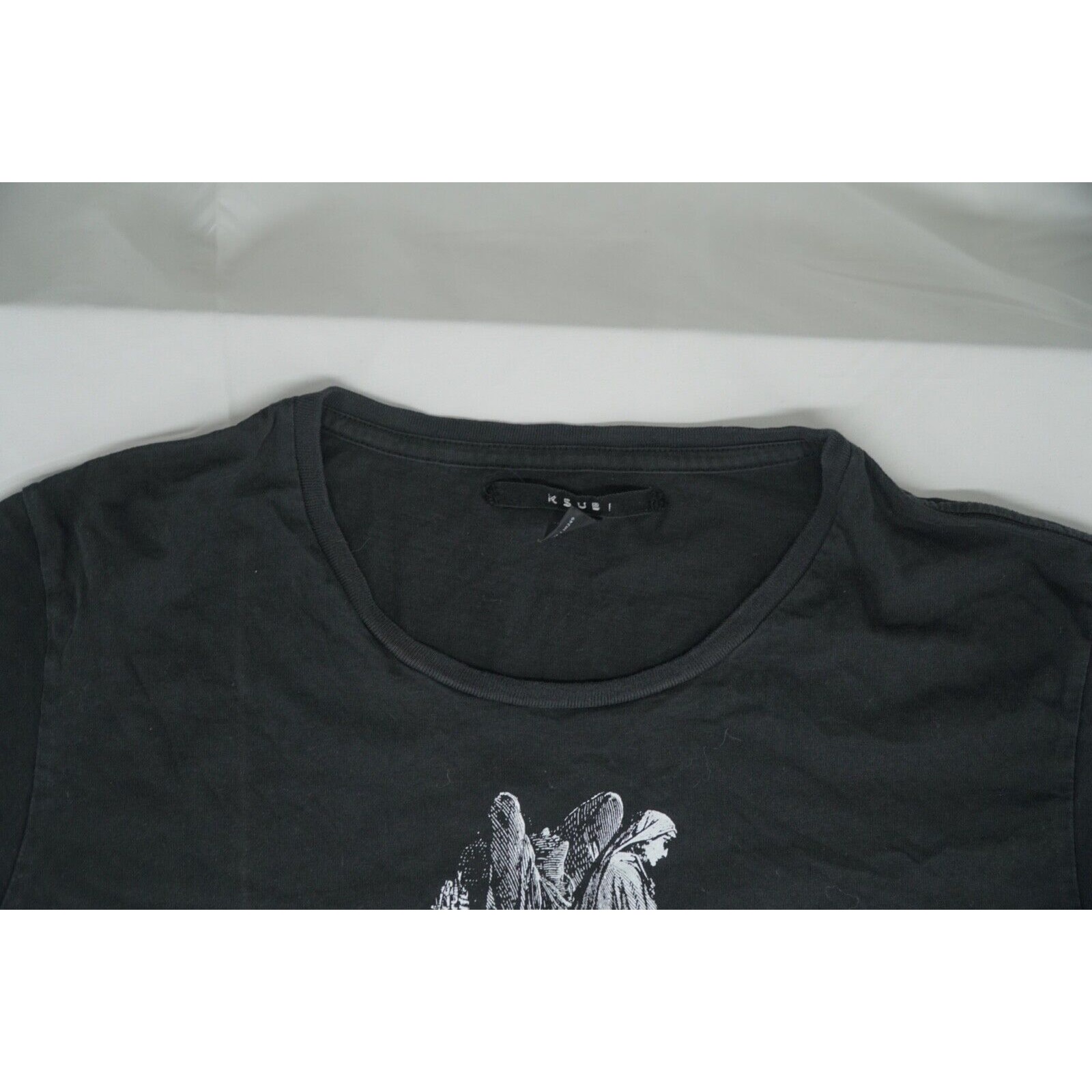 Tsubi Black Cross Graphic T Shirt - 13