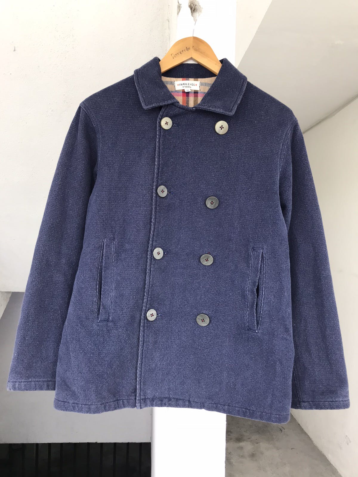 VINTAGE ETERNAL HANDLEVEL INDIGO DOUBLE BUTON JACKET - 5