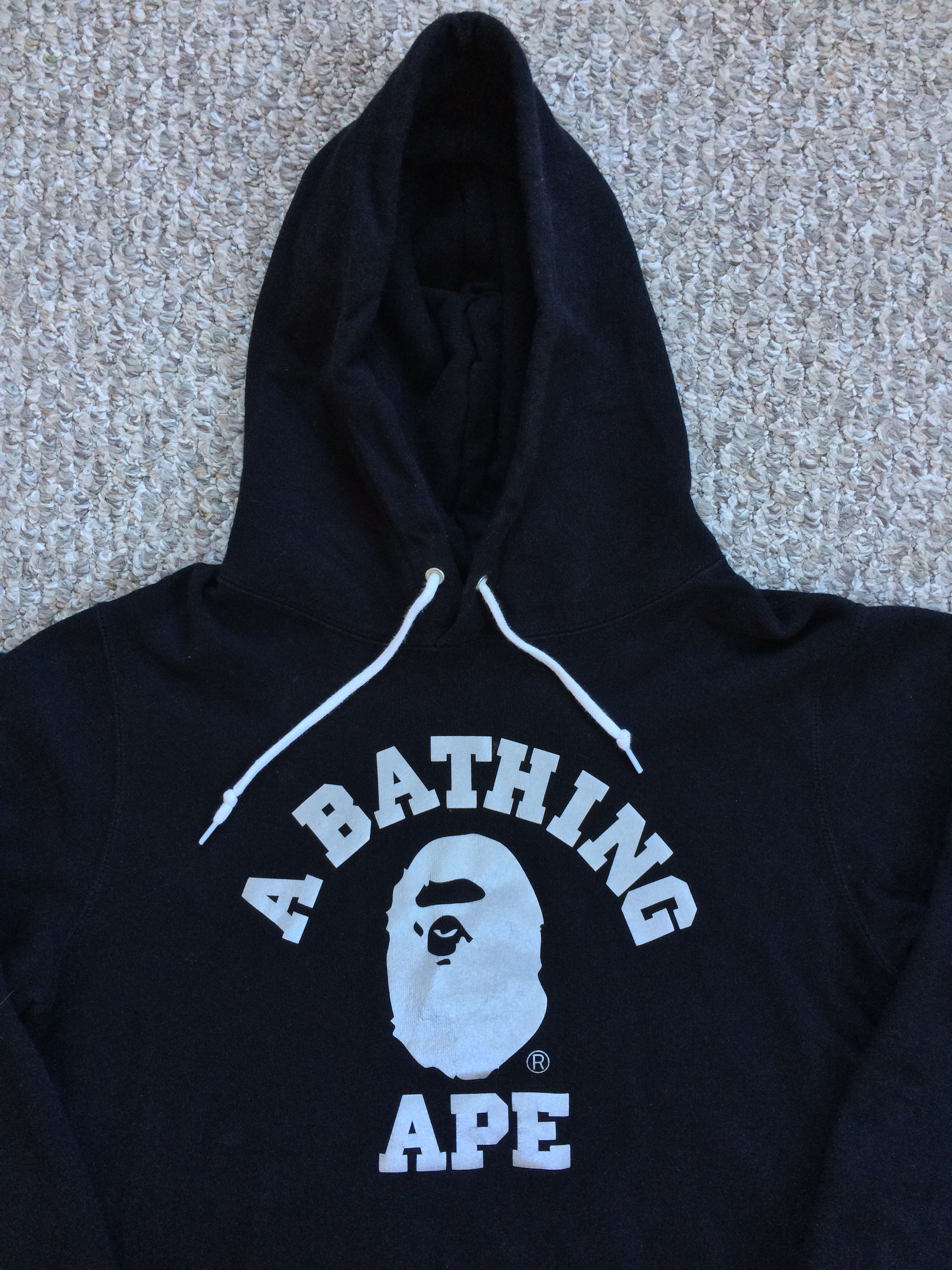 OG Bape Glow in the Dark Logo Pullover Hoodie - 2