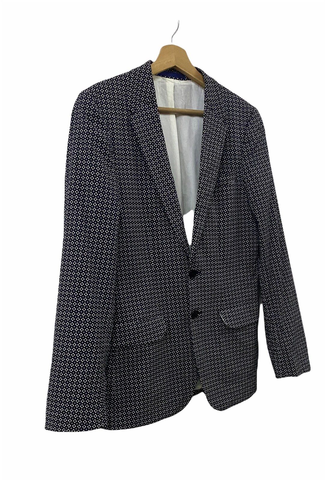 Rare🌑Paul Smith Uk Blazer Style Jacket Geometric Design - 8