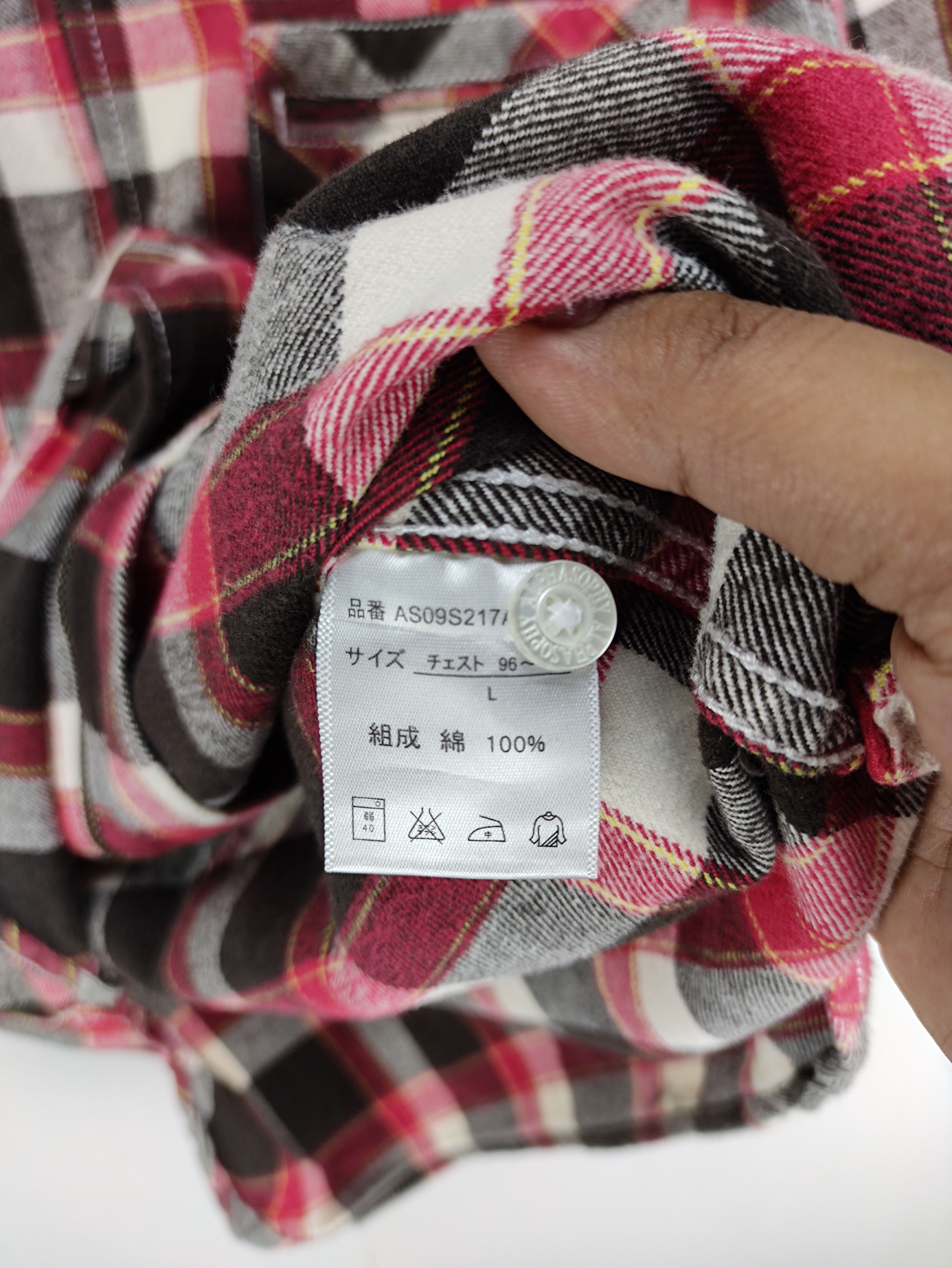 Japanese Brand - Steals🔥Flannel Jacket Checkered Zip Up by Alphasophy - 4