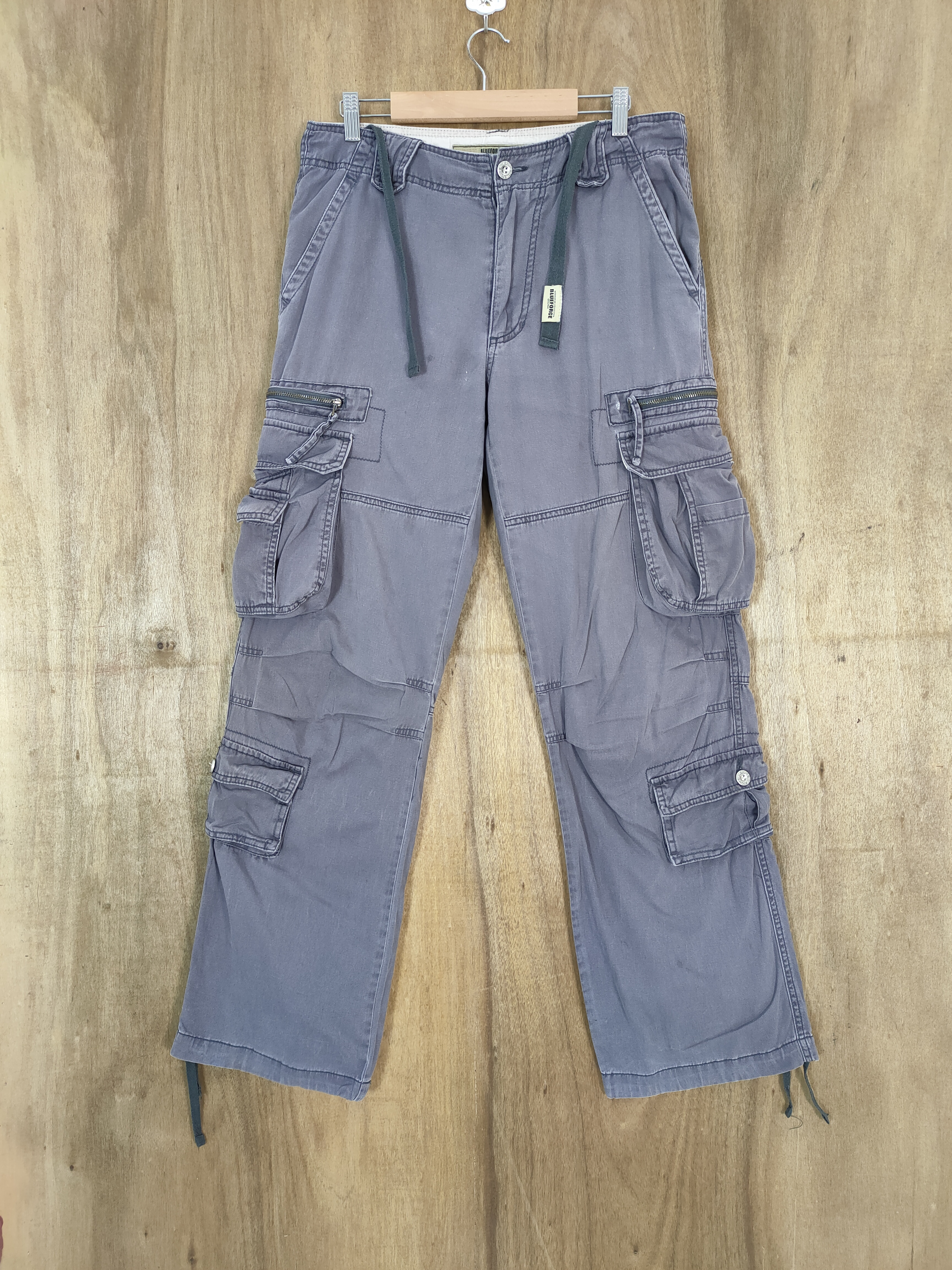 Designer - BLUE FORCE FADED MULTIPOCKET CARGO PANTS - 1