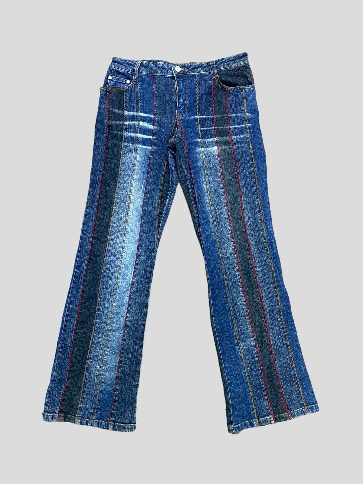 Vintage - FLARED NO BOUNDARIES STRETCH RECONSTRUCTED BOOT CUT DENIM - 1