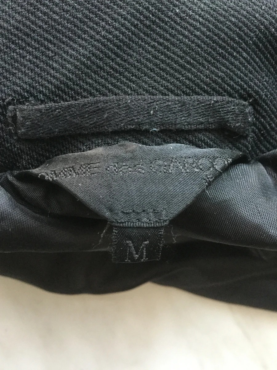 ARCHIVE CDG black boiled polyester asymmetric jacket - 4