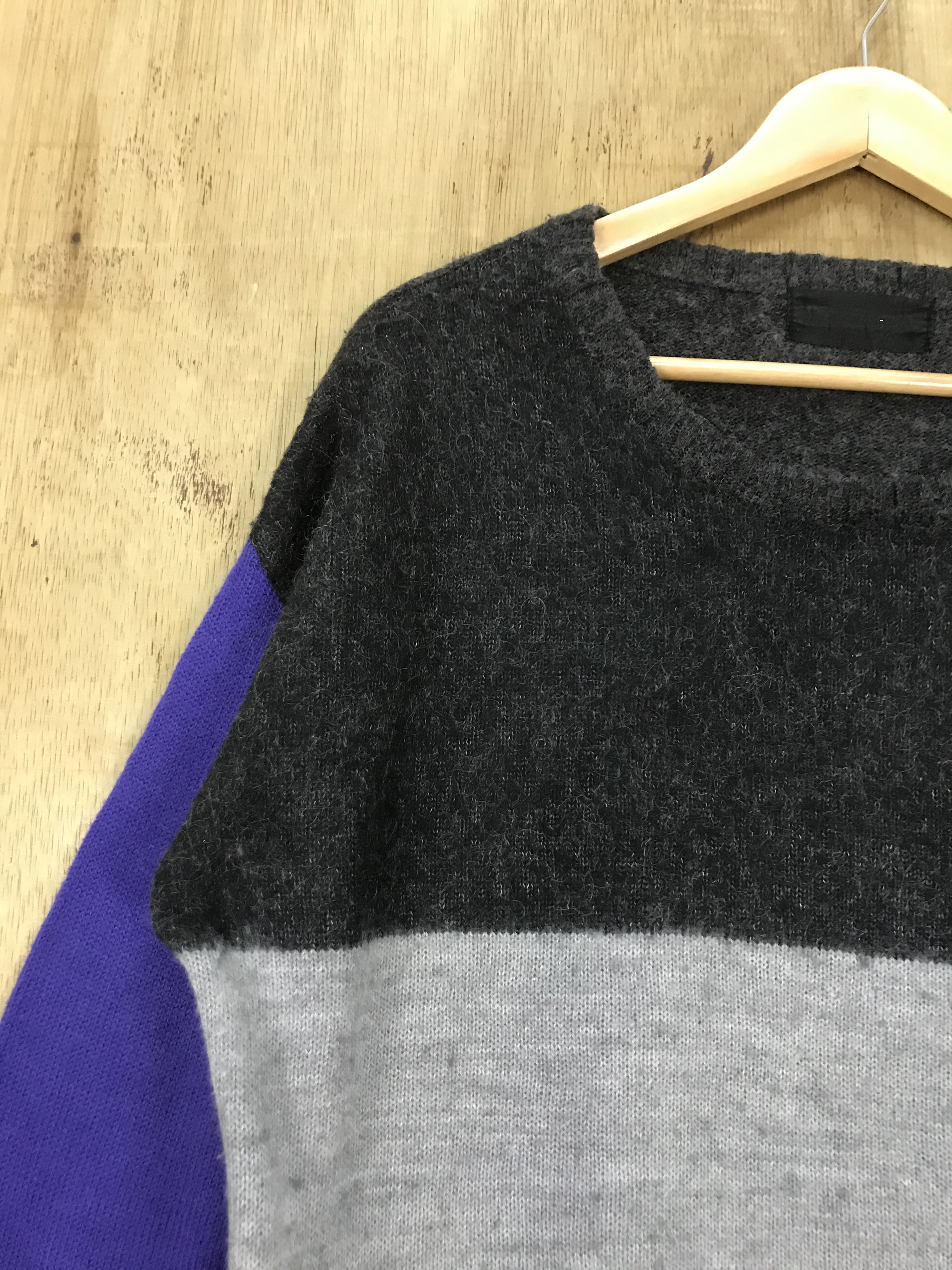 Streetwear - Jeanasis Baggy Colorblock Knit Sweater - 6