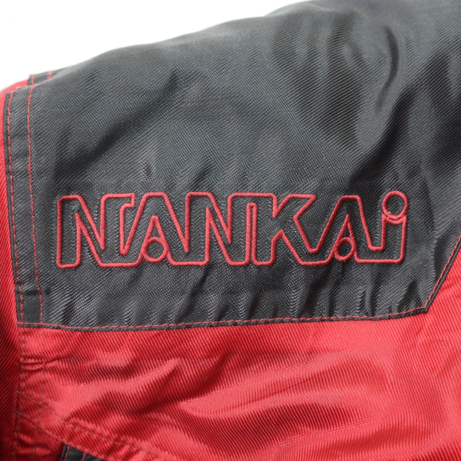 Vintage 90s NANKAI Water Proof Gear Racing Protector Sleeve 4 Pads Big Logo Embroidered Windbreaker  - 2