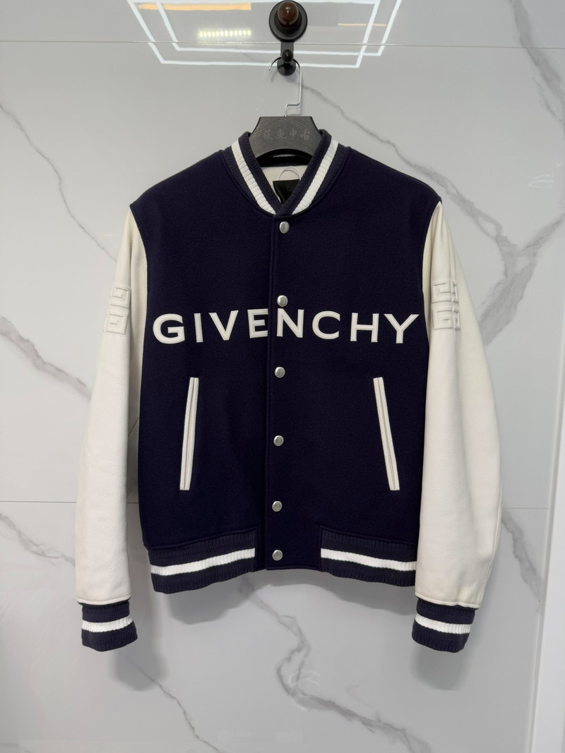 Givenchy Blue And White Baseball Jacket - 1