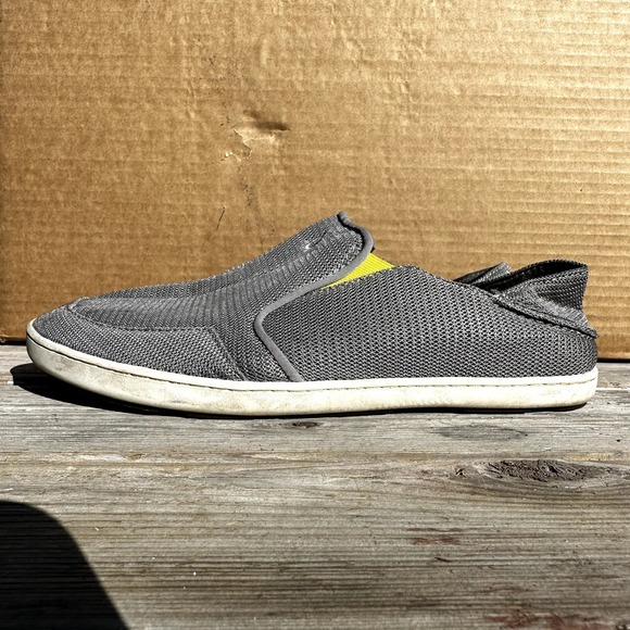 Olukai Nohea Mesh Slip On Casual Shoes Outdoor Breathable Lightweight Gray 10.5 - 4