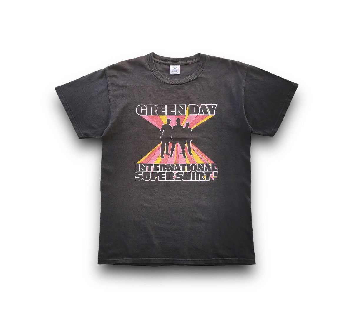 2001 Vintage Green Day International Supershirt Band Shirt - 1