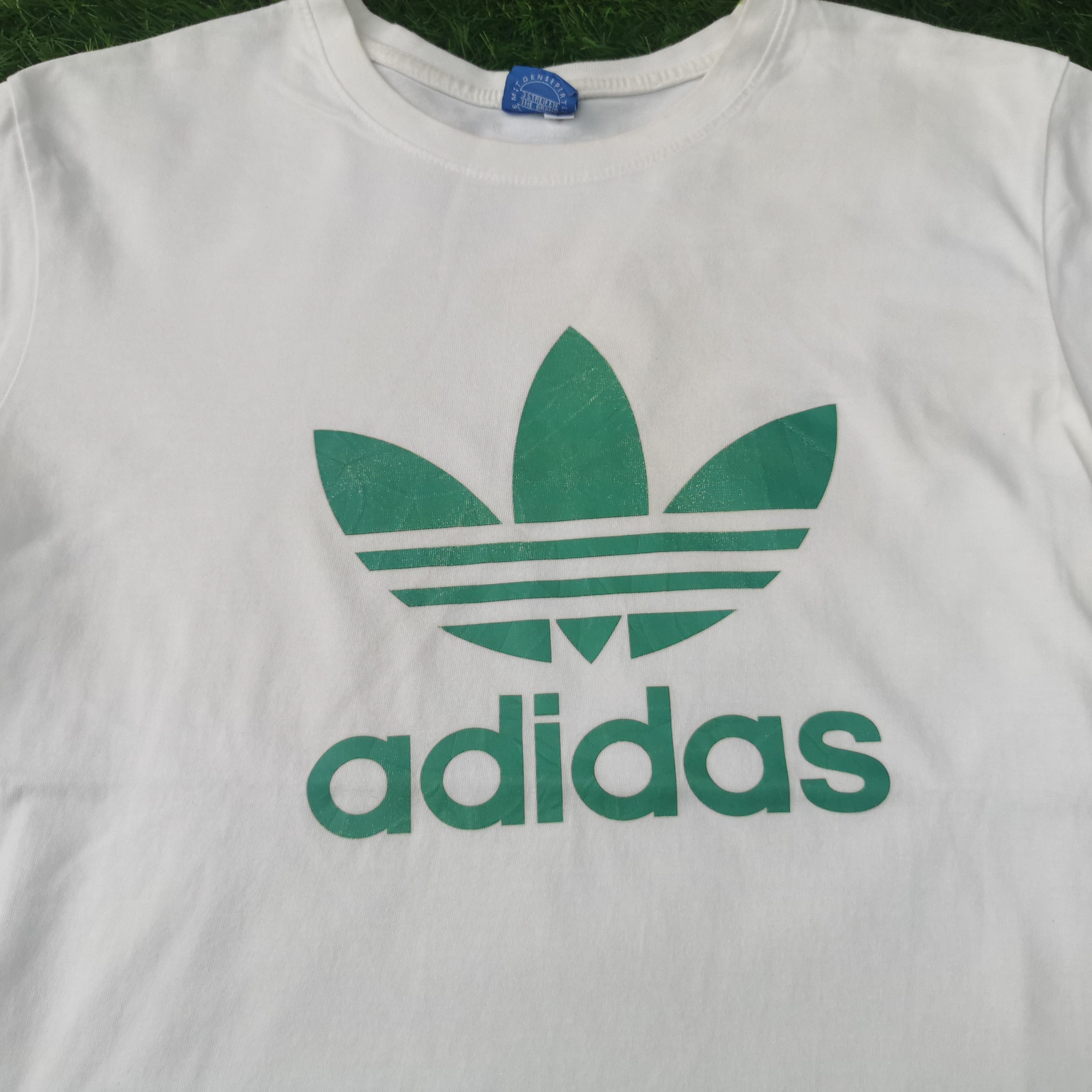 Vintage Adidas Big Print Classic Logo Tshirt - 2