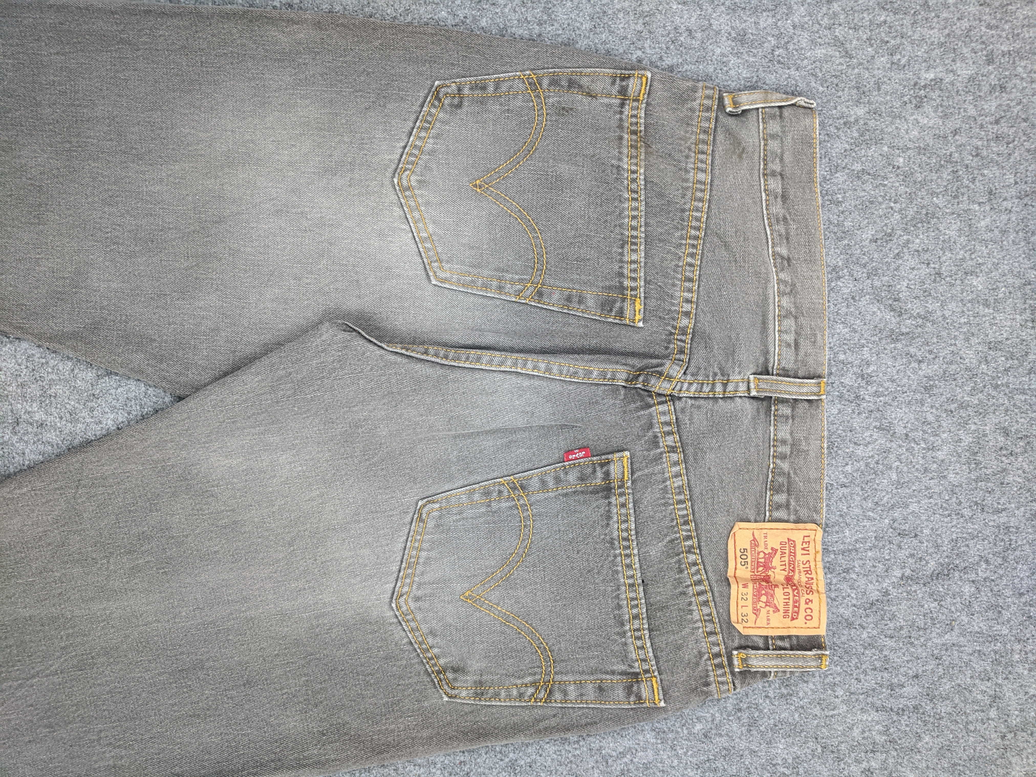 Vintage - Vintage Sun Faded Black Levis 505 Jeans - 4