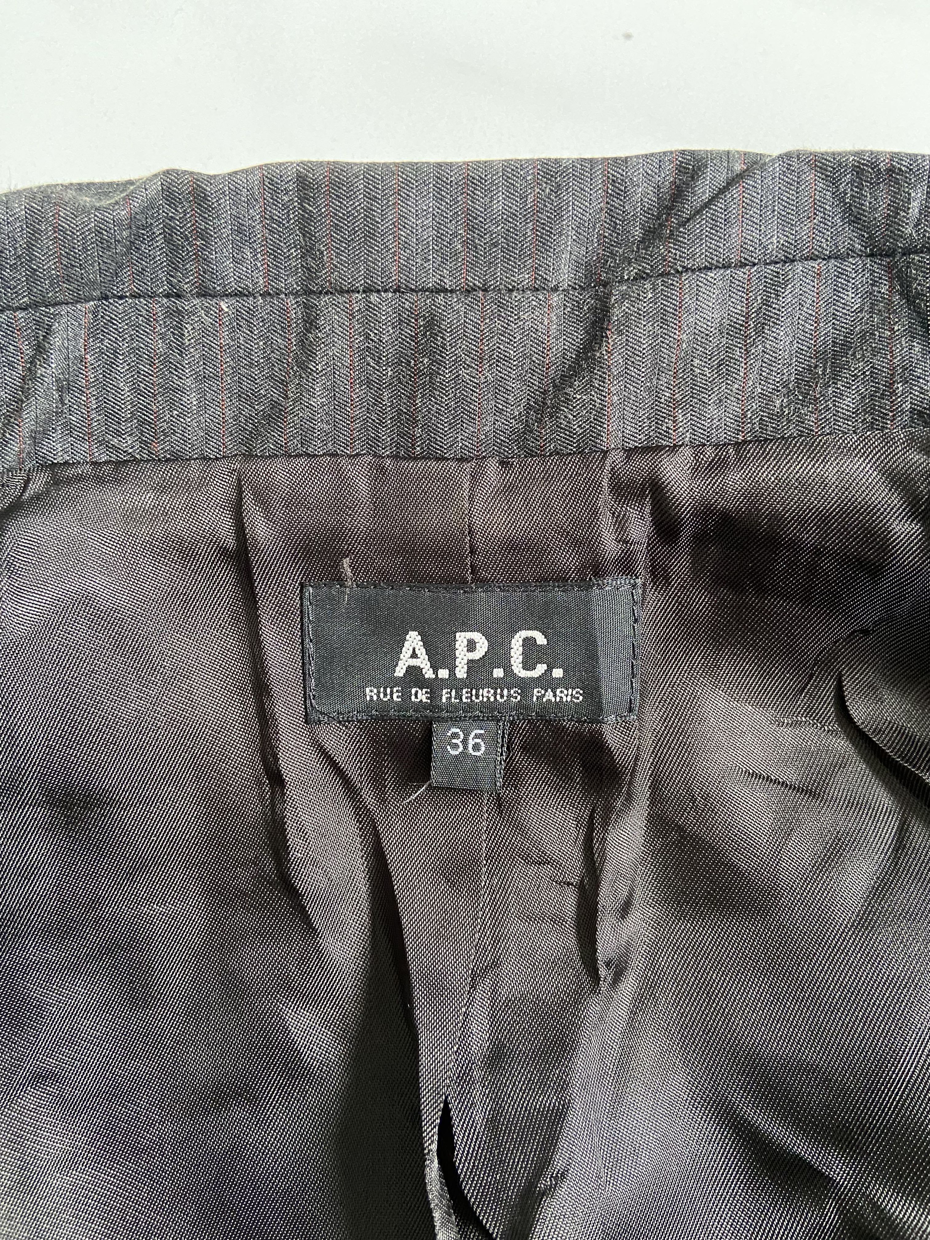 A.P.C France Striped Casual Blazer For Women - 4