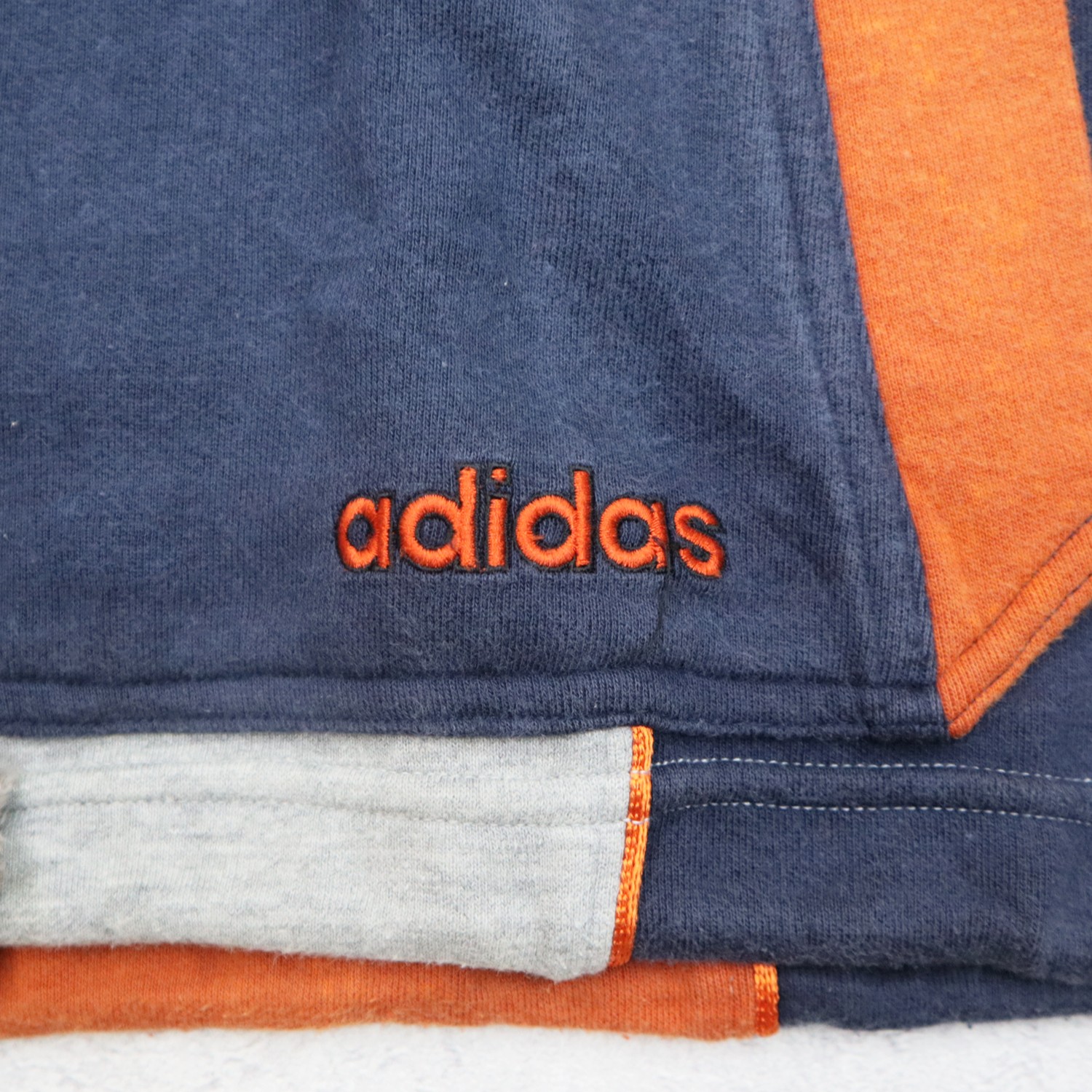 Vintage 90s ADIDAS Japan Descente Big Logo Embroidered Multi Color Block Sweater Sweatshirt Hoodie - 5