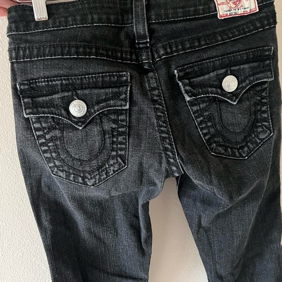 True Religion Vintage Washed Black Joey Jeans y2k - 3