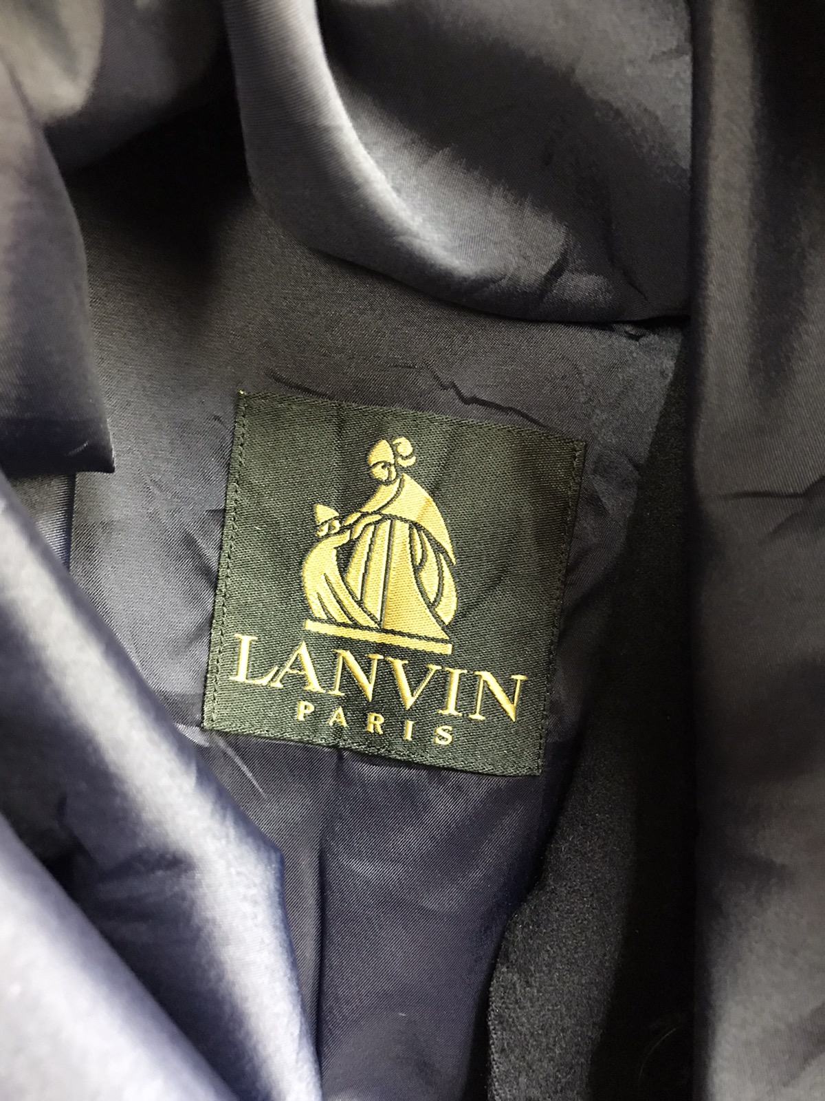 Vintage Lanvin Double Breast Wool Coat - 5
