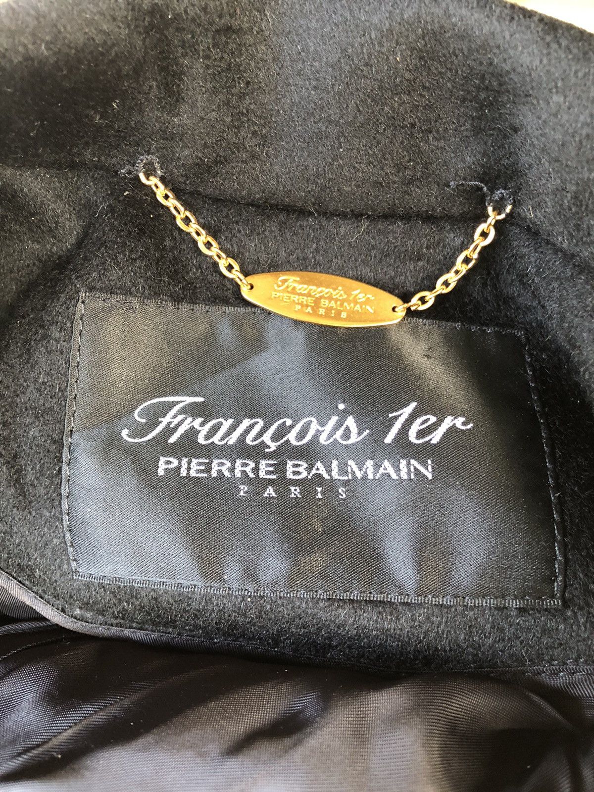 Vintage - PIERE BALMAIN FRANCOIS 1er WOMAN NEW WOOL COAT - 6