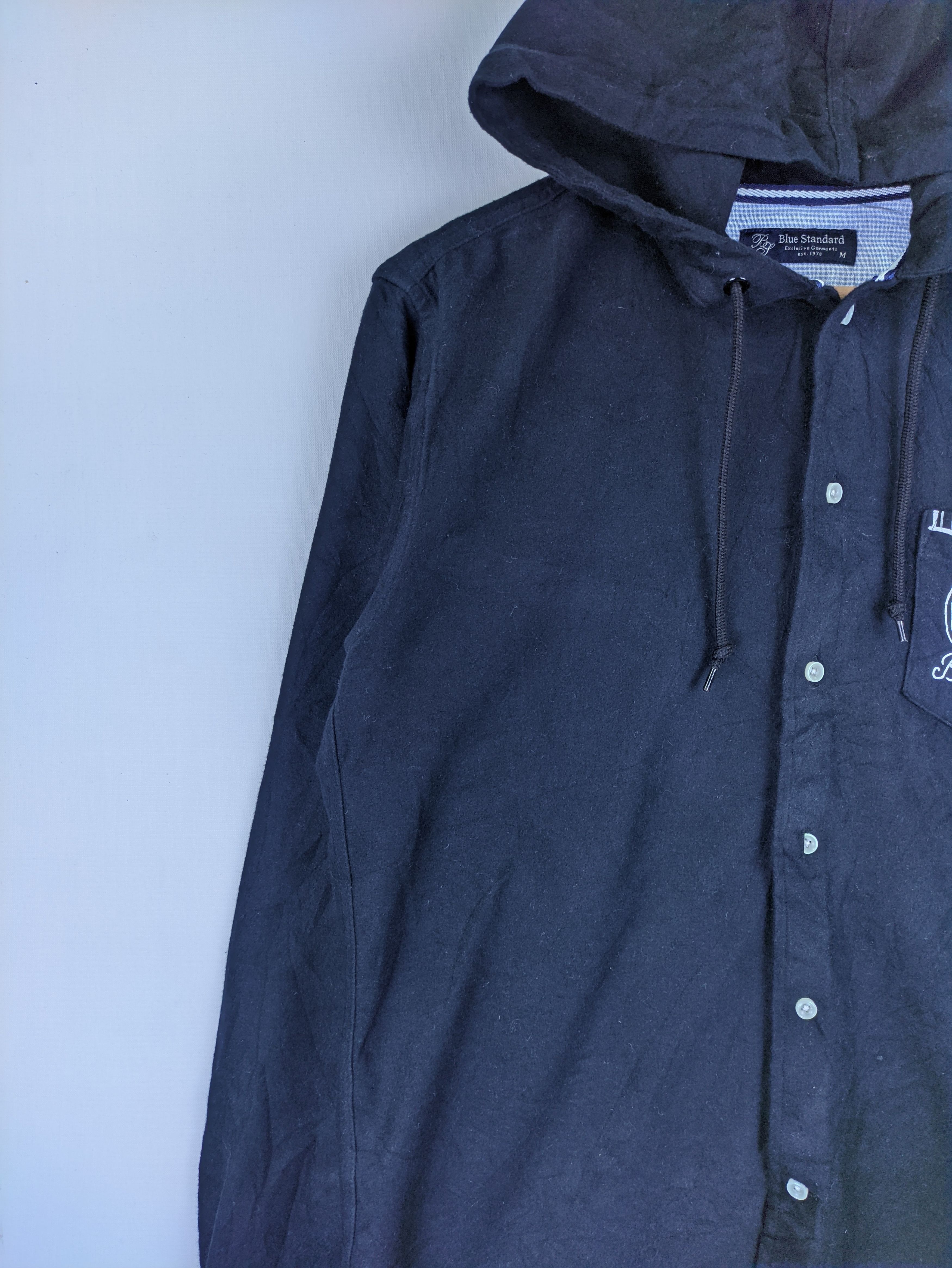 Japanese Brand - Steals🔥Shirt Button Up Hooded by Blue Standard - 5