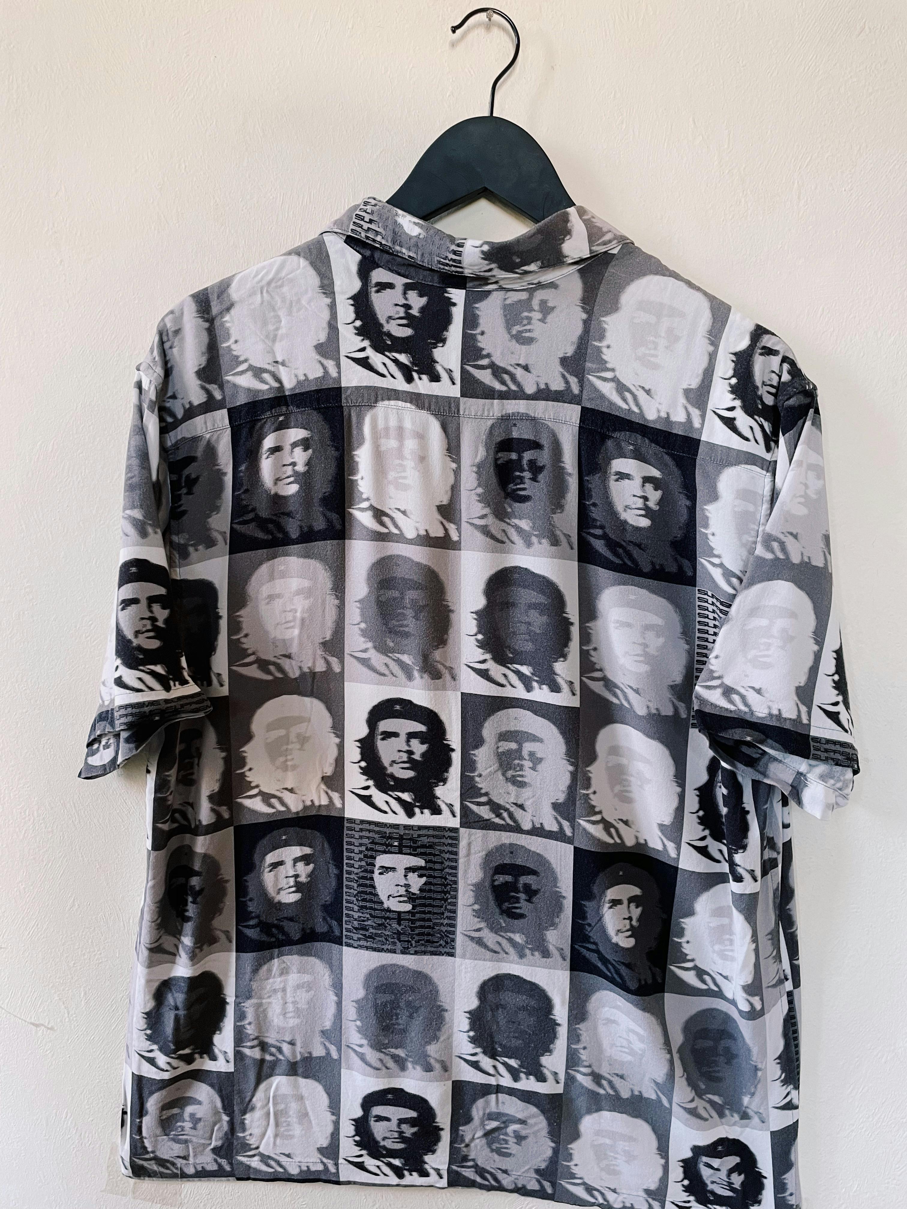 Supreme Che Rayon Short Sleeve Shirt Black - 2