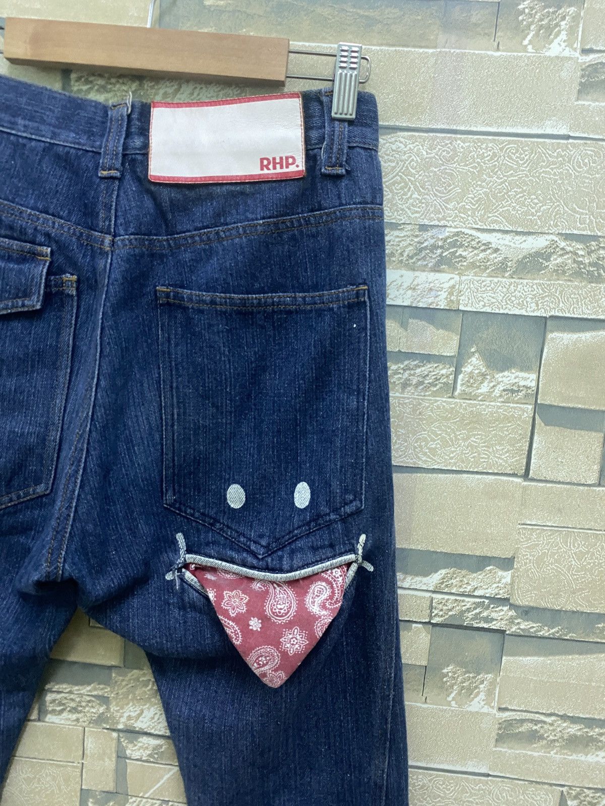 Designer - UPSMILE X RHP Smiley Pocket Hysteric Glamour Style Denim - 14