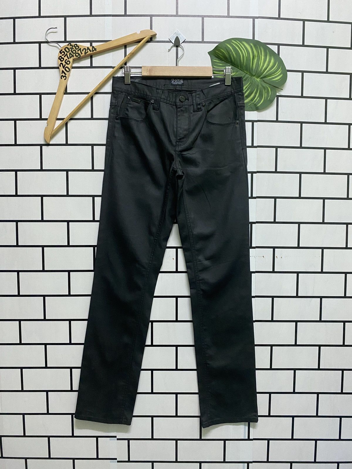 EMPYRE Black Waxed Pants - 1