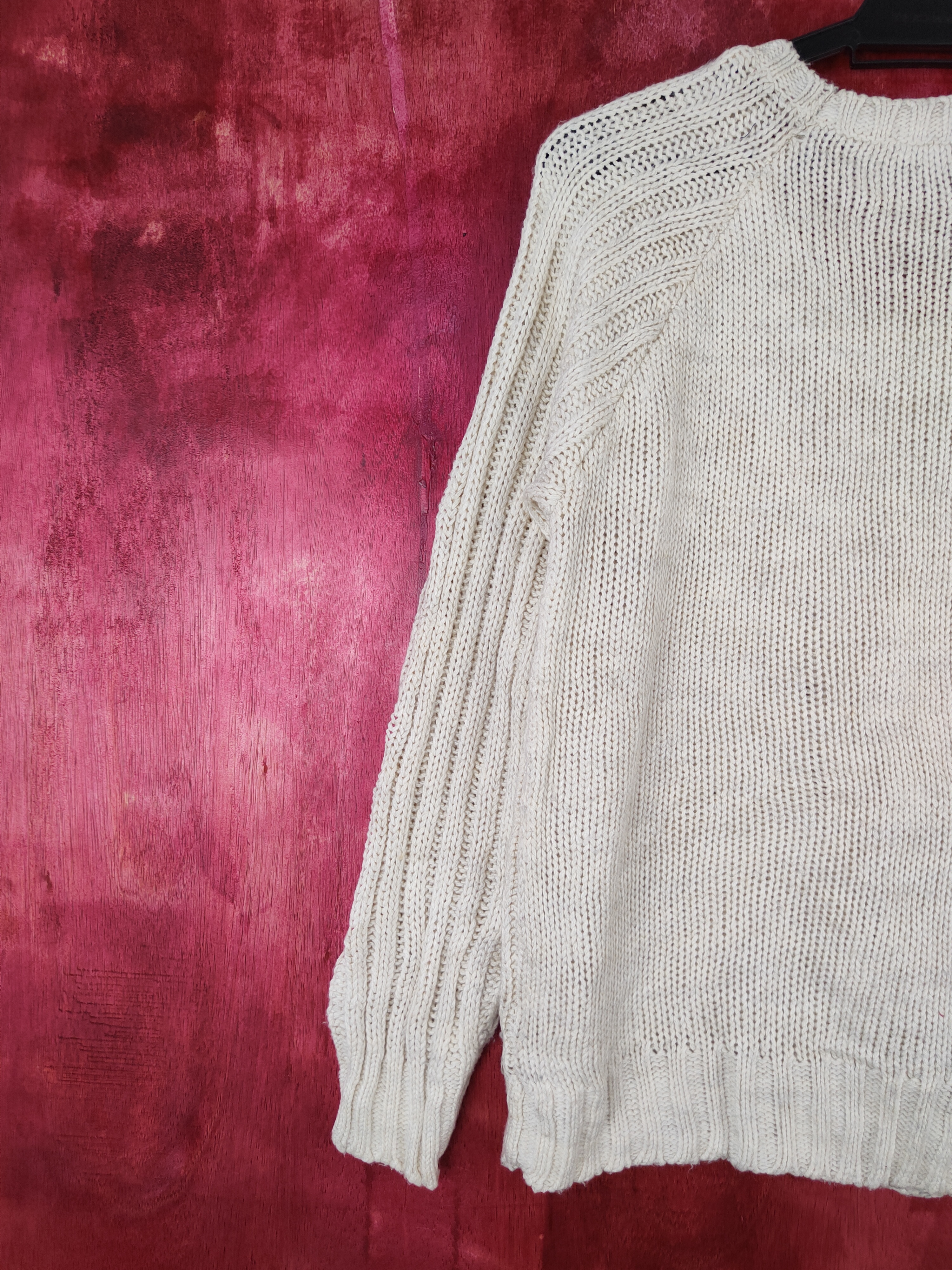Japanese Brand - Archives White Knitwear Sweater Damage With Stain - 8