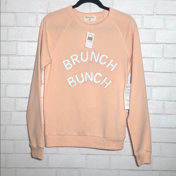 Bow & Drape Brunch Sequin Embellished Sweatshirt - 2