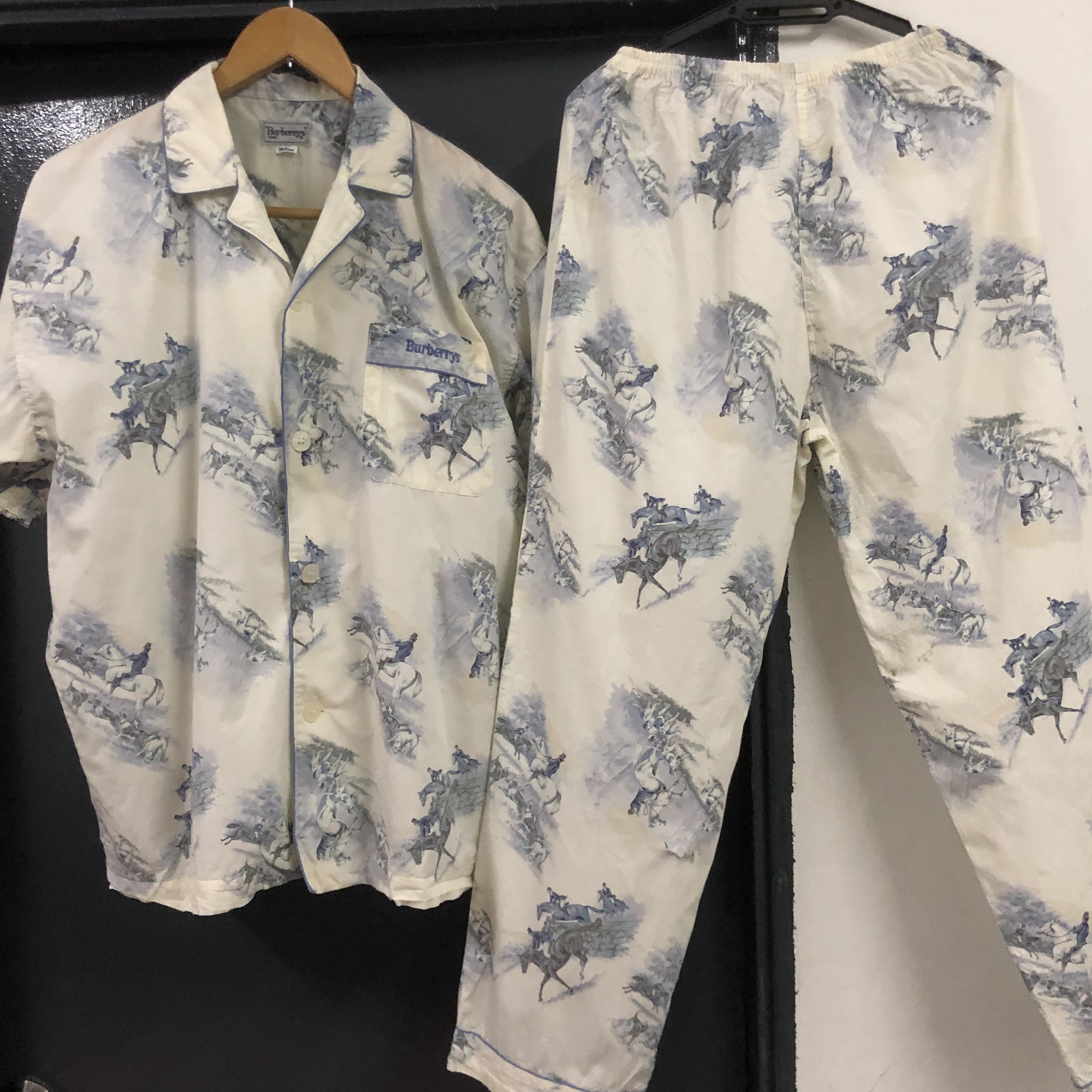 Burberry Prorsum - rare authentic one set vintage burberrys sleepwear - 19