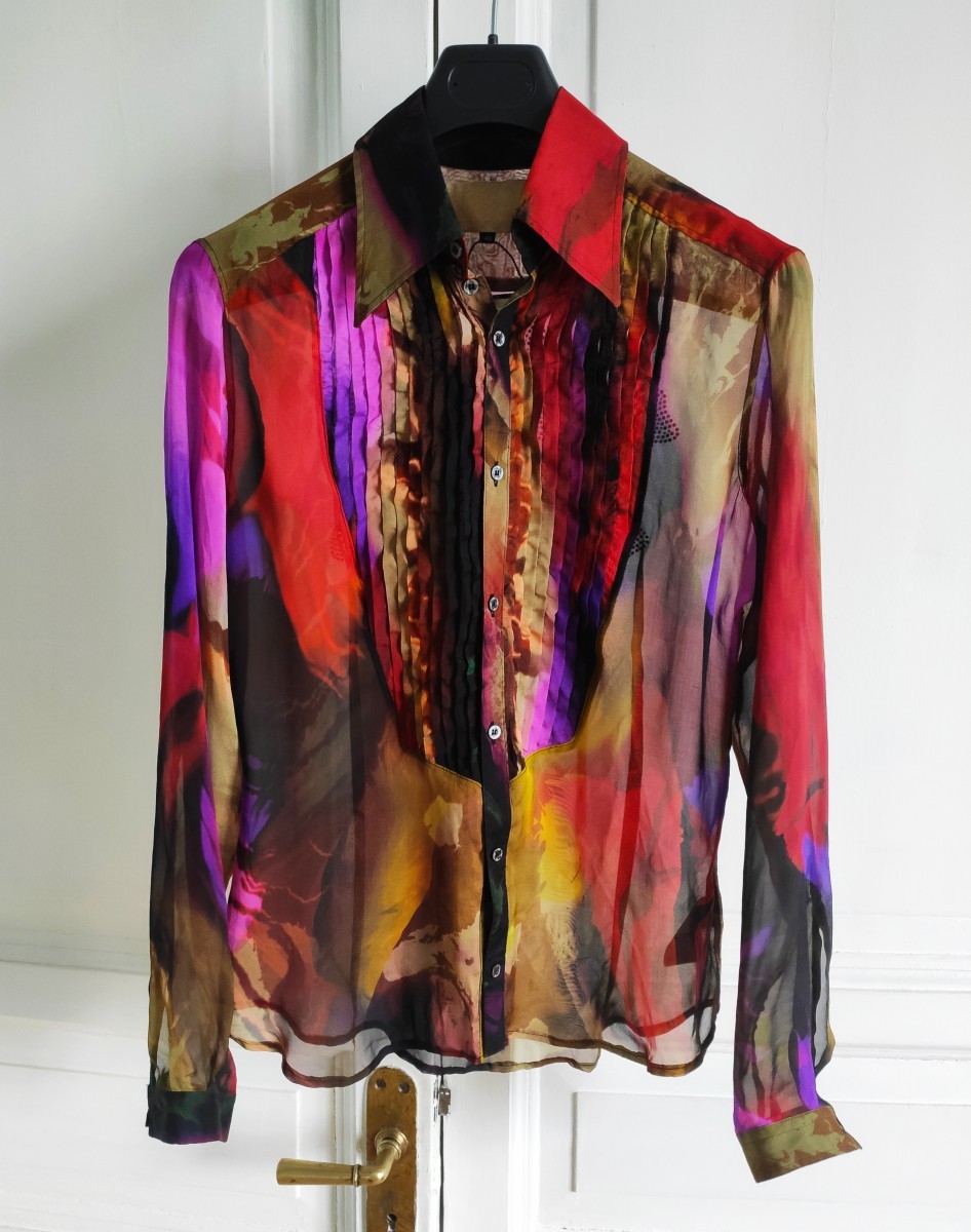 NWT! Silk shirt from SS08.Like Yohji Yamamoto - 3