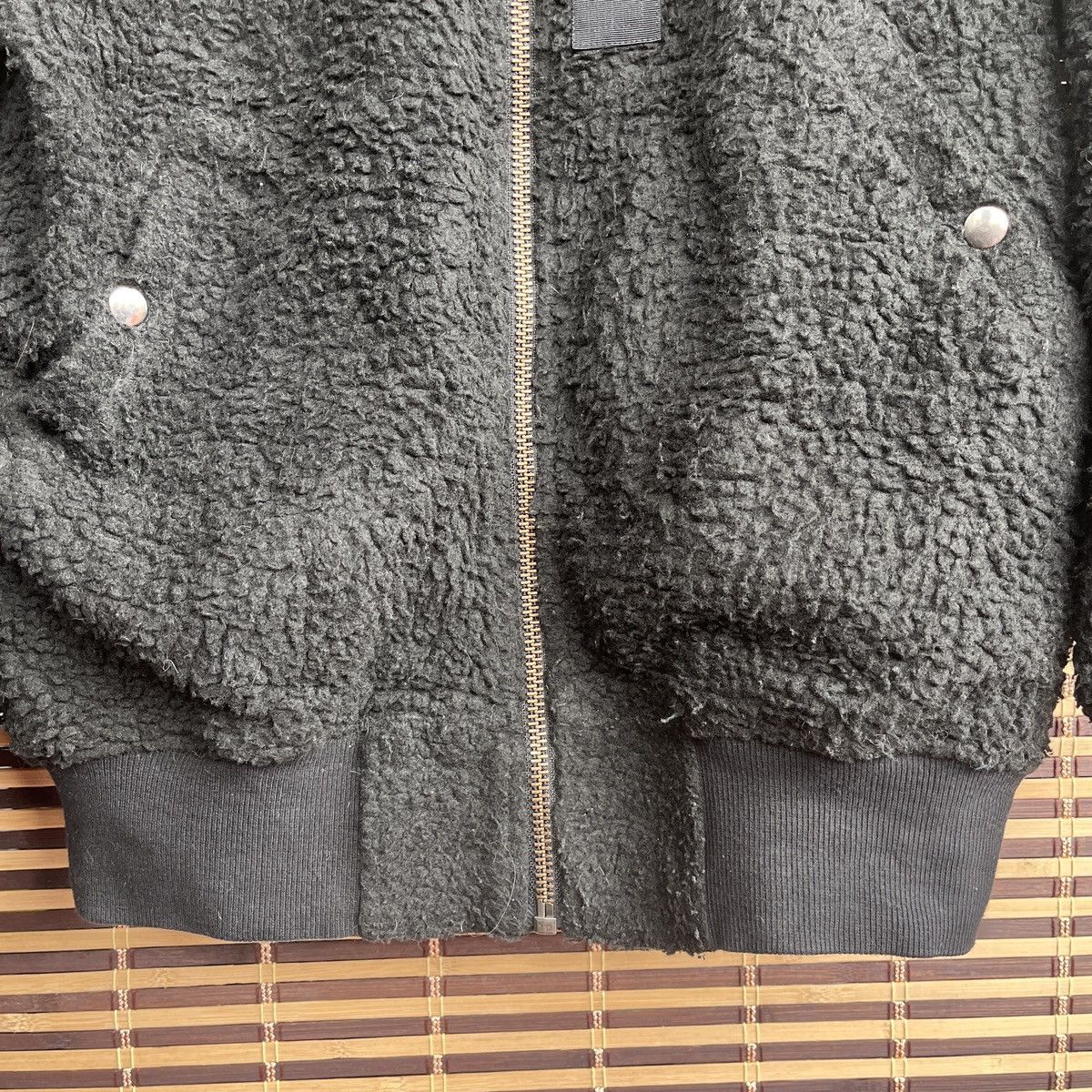 Vintage - Beams International Gallery Fleece Sweater Wool Bomber Style - 11