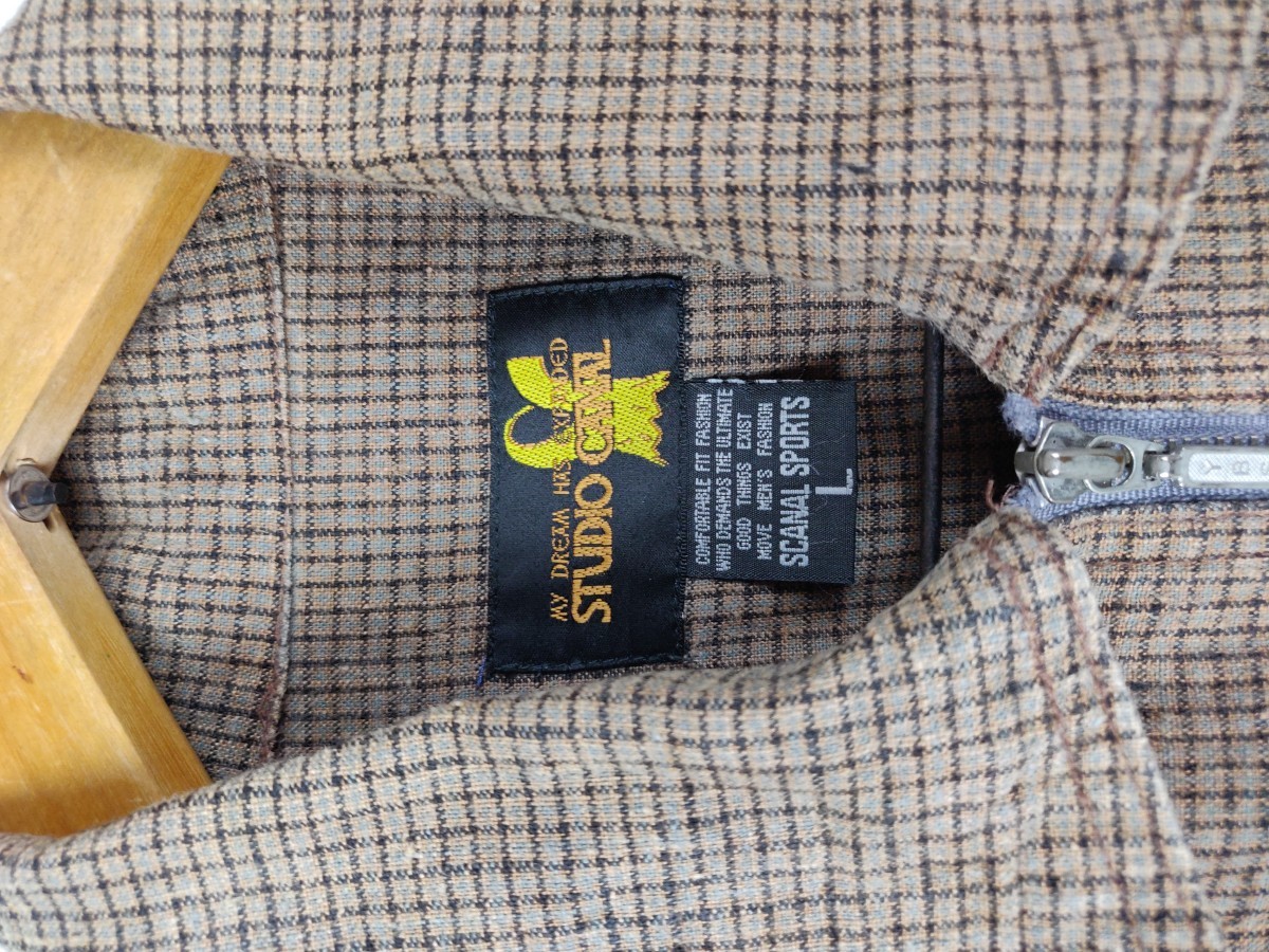 Canal New York - Studio Canal Small Checked Zipper Jacket - 8
