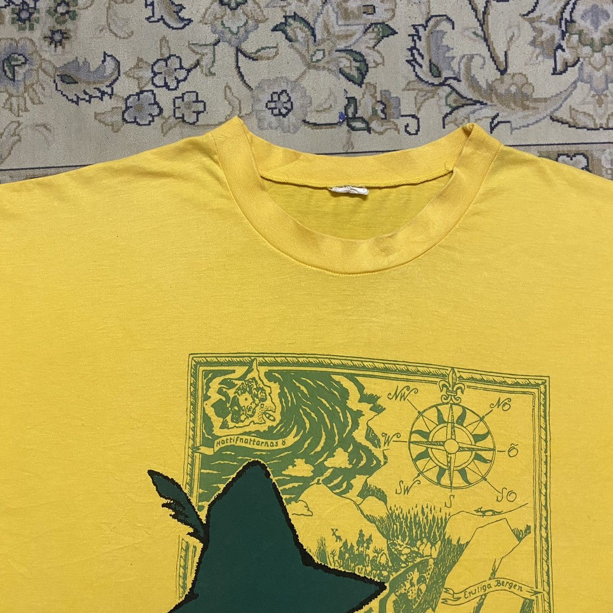 Vintage 1997 Snufkin Moomin Character Tee Made in Finland - 3