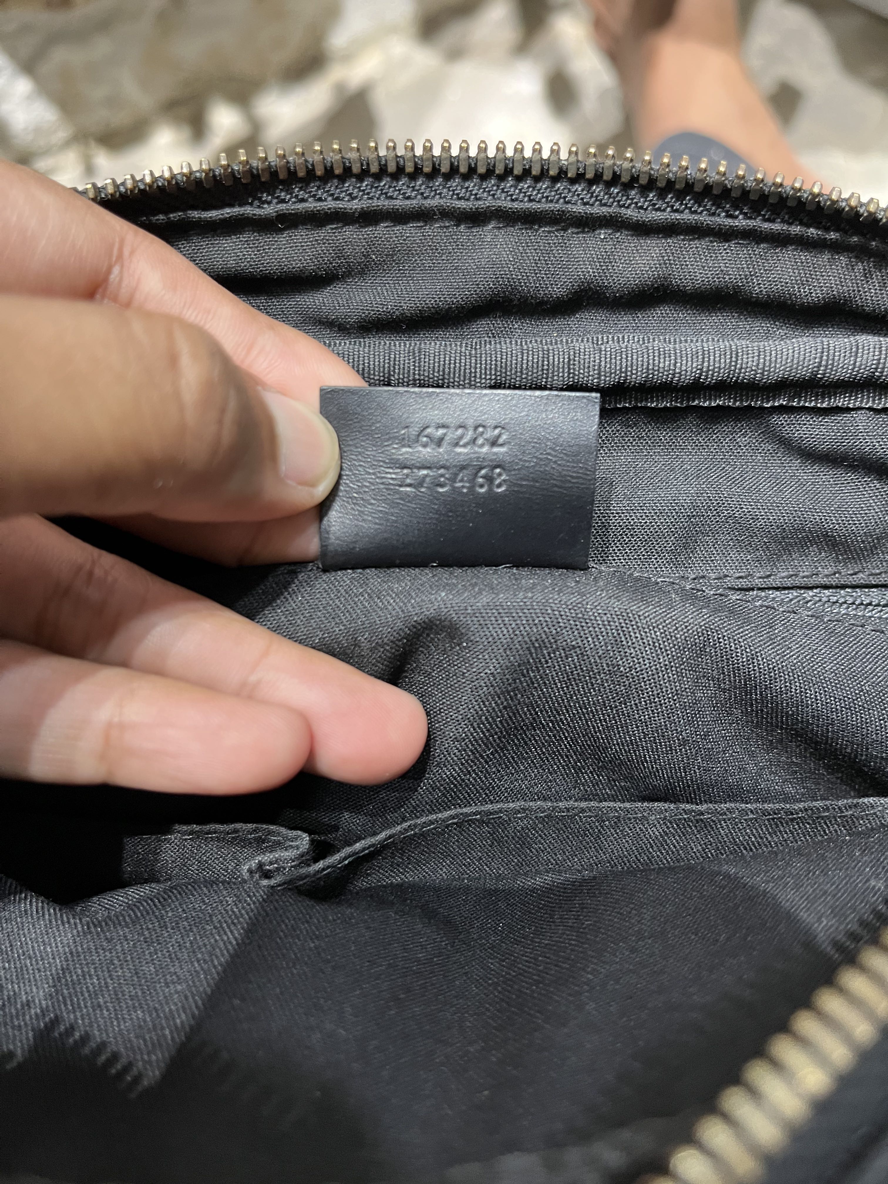 💸offer now💸 gucci guccissima clutch nylon cauro preto - 12